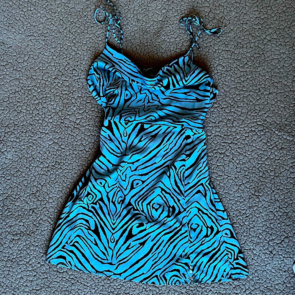 Mini dress cowl neck